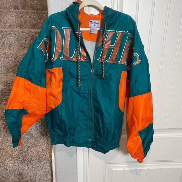 Miami dolphins Vintage Teal and Orange Jacket - Picture 1 of 9